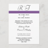 Uitnodiging - Paarse lijn (Voorkant)