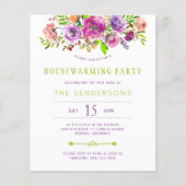 Uitnodiging paarse partij voor opwarming van de aa (Voorkant)