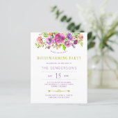 Uitnodiging paarse partij voor opwarming van de aa (Staand voorkant)