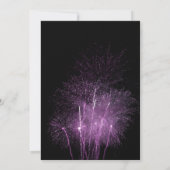 Uitnodiging Paarse vuurwerkpartij (Achterkant)