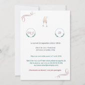 Uitnodiging PACS of Verlovingsfeest (Achterkant)