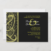 Uitnodiging Paisley Pattern (Achterkant)