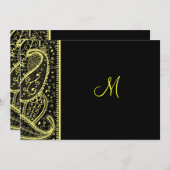 Uitnodiging Paisley Pattern (Voorkant / Achterkant)