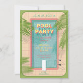 Uitnodiging Palm Pool Party (Voorkant)
