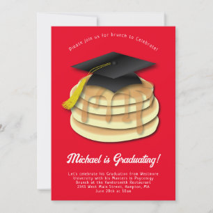 Uitnodiging Pancake Brunch Graduy Party