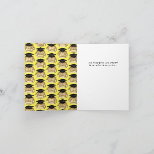 Uitnodiging Pancake Brunch Graduy Party (Binnen)