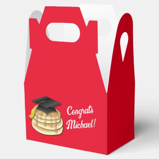 Uitnodiging Pancake Brunch Graduy Party Bedankdoosjes (Geopend)