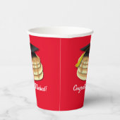 Uitnodiging Pancake Brunch Graduy Party Papieren Bekers (Rechts)