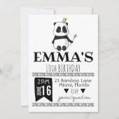 Uitnodiging Panda Party (Voorkant)