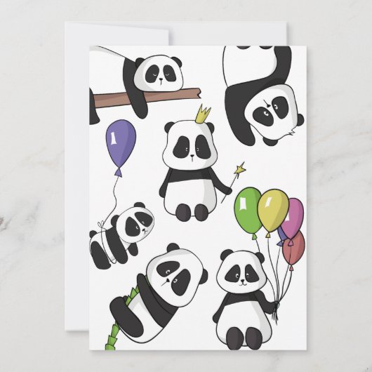 Uitnodiging Panda Party (Achterkant)