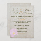 Uitnodiging papier Eenvoudig huwelijk (Voorkant / Achterkant)