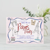 Uitnodiging Parijs (Staand voorkant)