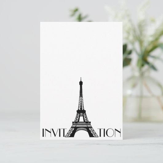 Uitnodiging Parijs (Staand voorkant)