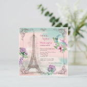 Uitnodiging Parijs Memories (Staand voorkant)