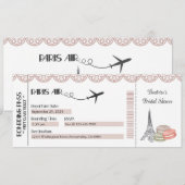 Uitnodiging Parijs, uitnodiging van de Partij voor (Voorkant / Achterkant)