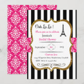 Uitnodiging Parijs, uitnodiging van de Partij voor (Voorkant / Achterkant)