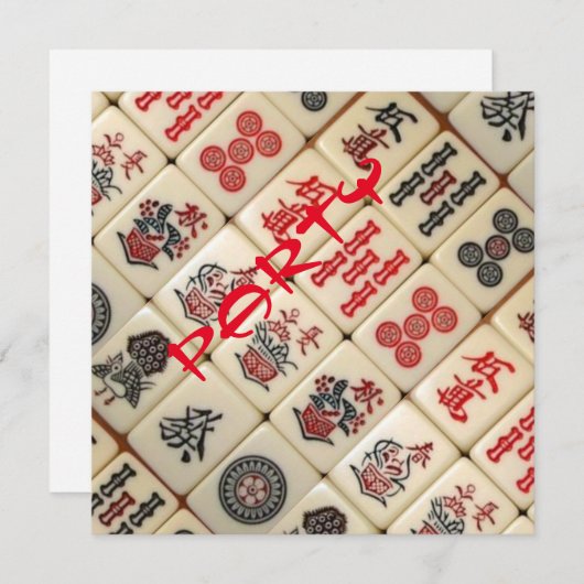 Uitnodiging partij (Voorkant / Achterkant)