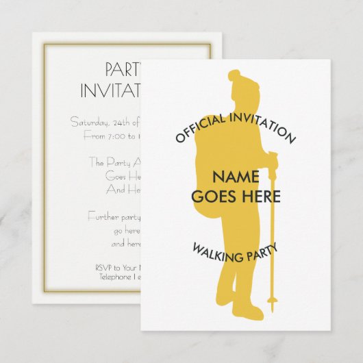 Uitnodiging partij (Voorkant / Achterkant)