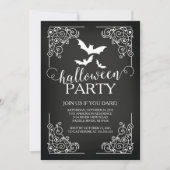 Uitnodiging partij Bats Halloween (Voorkant)