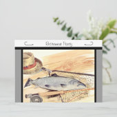 Uitnodiging partij partij partij voor de visserij  (Staand voorkant)