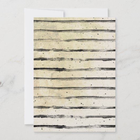 Uitnodiging  partij Scull Crow Bat Halloween (Achterkant)