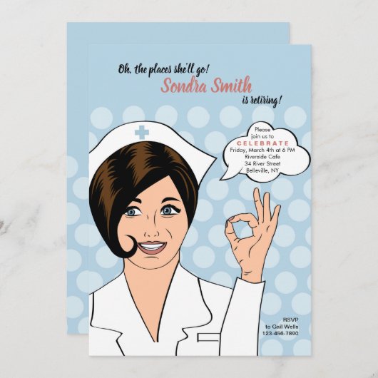 Uitnodiging  partij voor ontslagneming door de ver (Voorkant / Achterkant)