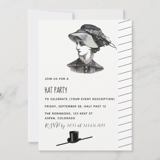 Uitnodiging  partij voor Pet met terugwerkende kra (Voorkant)