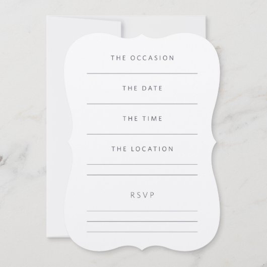 Uitnodiging partij voor sociale gebeurtenissen (Achterkant)