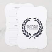 Uitnodiging partij voor sociale gebeurtenissen (Voorkant / Achterkant)