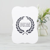 Uitnodiging partij voor sociale gebeurtenissen (Staand voorkant)