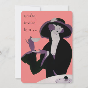 Uitnodiging  partij voor Vrijgezellenfeest van art