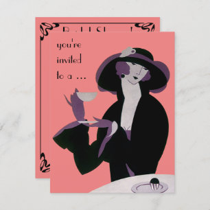 Uitnodiging partij voor Vrijgezellenfeest van art