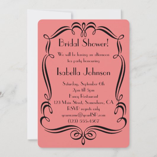 Uitnodiging partij voor Vrijgezellenfeest van art (Achterkant)