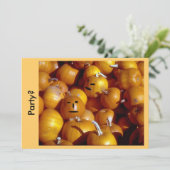 Uitnodiging - partijpompoenen (Staand voorkant)