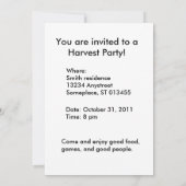 Uitnodiging - partijpompoenen (Achterkant)