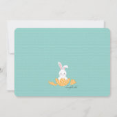 Uitnodiging Pasen broedende foto horizontaal (Achterkant)