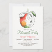 Uitnodiging Peaches Retirement Party (Voorkant)