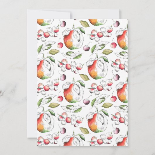 Uitnodiging Peaches Retirement Party (Achterkant)