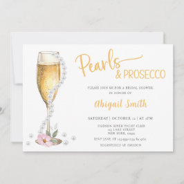 Uitnodiging PEARLS & PROSECCO BRUIDSDOUCHE