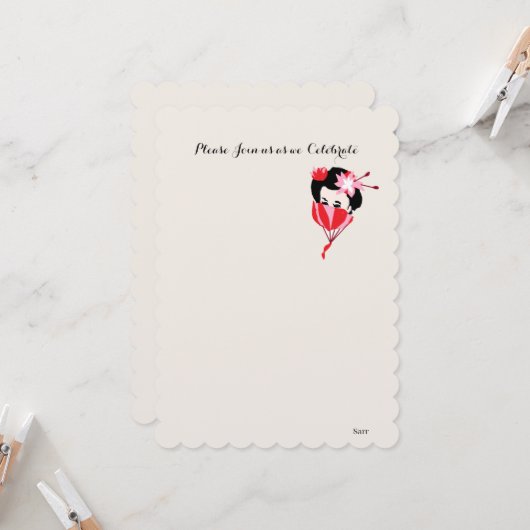 Uitnodiging : Pensionering (Voorkant / Achterkant in situ)