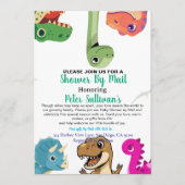 Uitnodiging per post Cute Dinosaur Baby Shower (Voorkant)