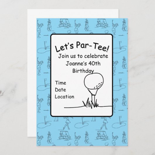 Uitnodiging per t-shirt (Voorkant / Achterkant)