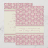 Uitnodiging Pink Cream 20ste verjaardagsfeest (Voorkant / Achterkant)