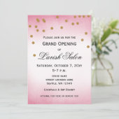 Uitnodiging  Pink Grand Opening Party (Staand voorkant)