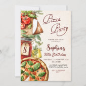 Uitnodiging Pizza Feest Verjaardag (Voorkant)