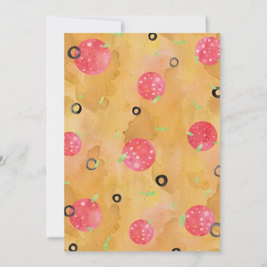 Uitnodiging Pizza Feestje (Achterkant)