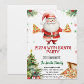 Uitnodiging Pizza met Sinterklaas-feestje (Voorkant / Achterkant)