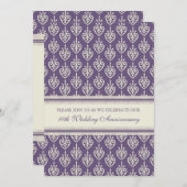 Uitnodiging Plum Cream 10th Anniversary Party (Voorkant / Achterkant)