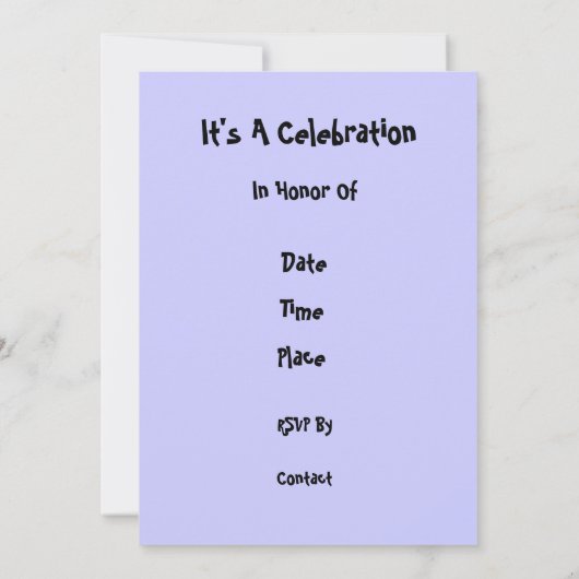 Uitnodiging Polar Beer Party (Achterkant)