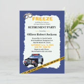 Uitnodiging politieagent voor ontslag partij (Staand voorkant)